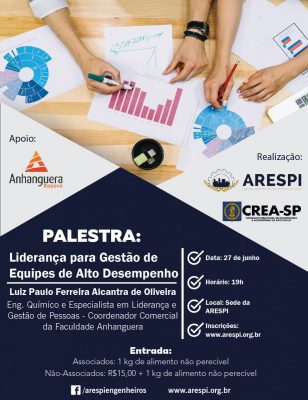 Palestra: Liderança para a Gestão de Equipes de Alto Desempenho