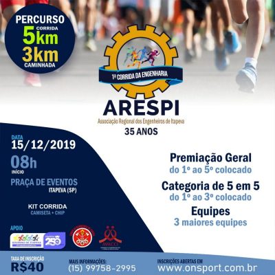 Arespi promove a 1ª Corrida da Engenharia