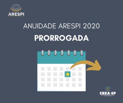 ARESPI prorroga a data do vencimento da anuidade de 2020 para setembro