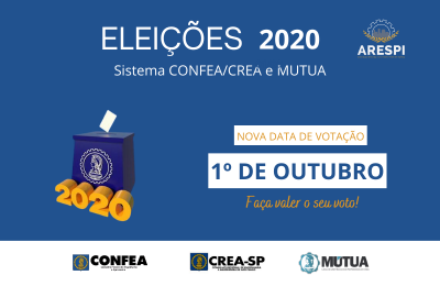 NOVA DATA – Eleições 2020 Sistema Confea/Crea e MUTUA: 1º de Outubro