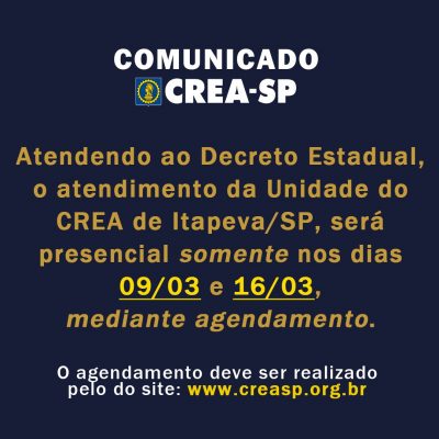 Durante Fase Vermelha, atendimento na unidade CREA de Itapeva acontece mediante agendamento