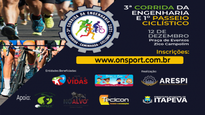 Vem aí! 3ª Corrida da Engenharia e 1º Passeio Ciclístico da Engenharia!