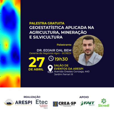 Em parceria com a ETEC de Itapeva, ARESPI realiza palestra gratuita sobre Geoestatística