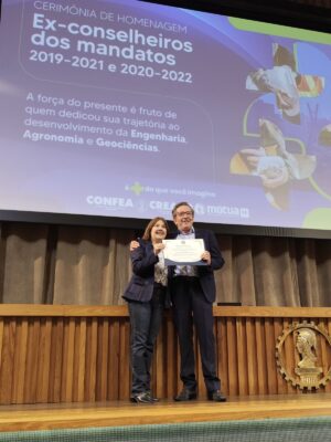 Eng. Luiz Gehring é homenageado na sede do CREA-SP por sua atuação como Conselheiro do Sistema CREA/Confea e MÚTUA