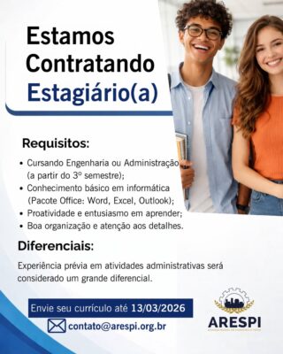 Oportunidade de Estágio na ARESPI!